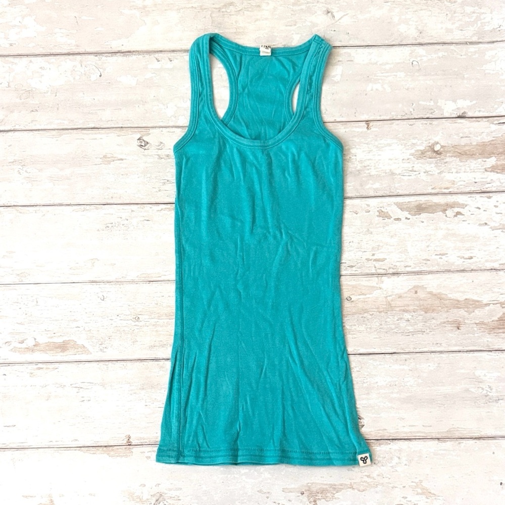 Aritzia TNA Women’s XXS Blue Stretch Perfect Fit Tank Top Athletic Wear Shirt